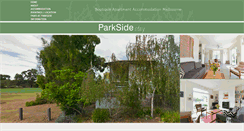 Desktop Screenshot of parksidestay.com.au