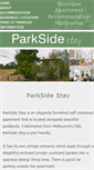 Mobile Screenshot of parksidestay.com.au